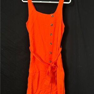 Ann Taylor Vibrant Orange Mini Dress